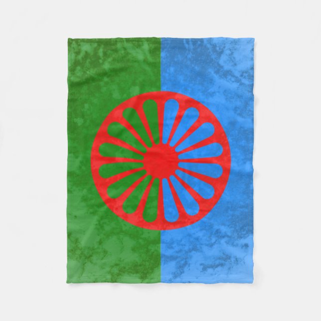 Flagge der Roma Fleecedecke (Vorderseite)