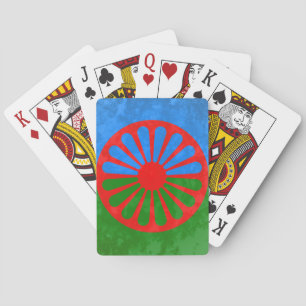 Flagge der Roma Spielkarten