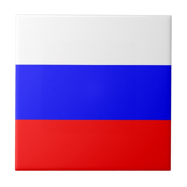 Flagge der russischen Keramik Tile Fliese (Vorderseite)