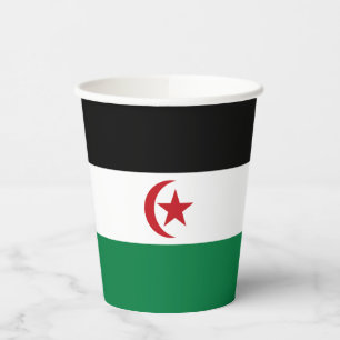 Flagge der Sahrawi Arabischen Demokratischen Repub Pappbecher