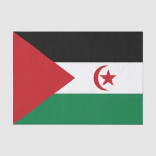 Flagge der Sahrawi Arabischen Demokratischen Repub Seidenpapier