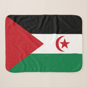 Flagge der Sahrawi Arabischen Demokratischen Repub Sherpadecke