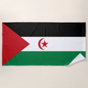 Flagge der Sahrawi Arabischen Demokratischen Repub Strandtuch