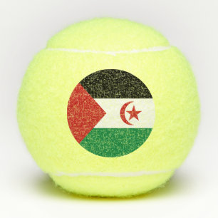 Flagge der Sahrawi Arabischen Demokratischen Repub Tennisbälle
