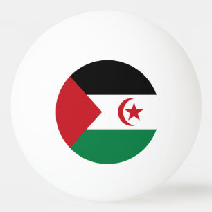 Flagge der Sahrawi Arabischen Demokratischen Repub Tischtennisball