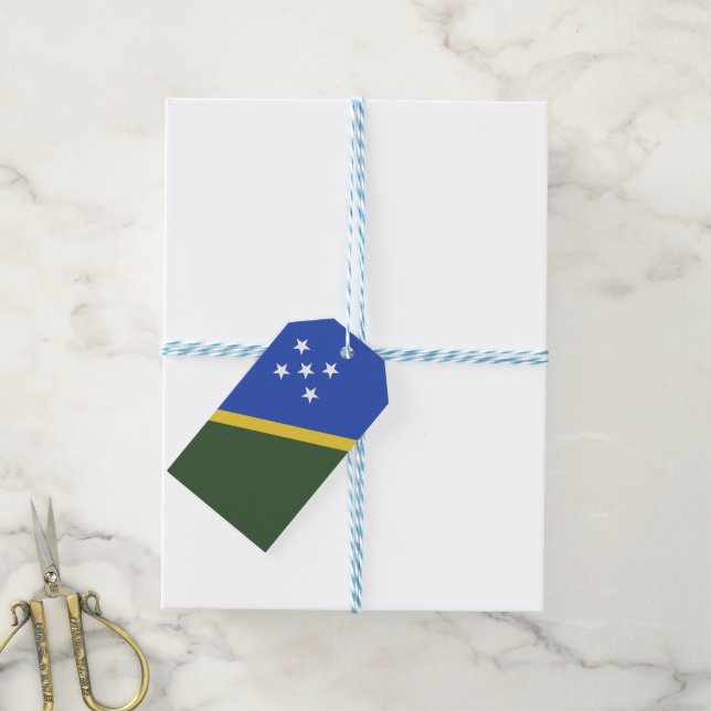Flagge der Salomonen Geschenkanhänger (Mit Garn)