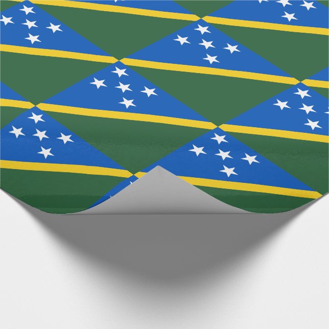 Flagge der Salomonen Geschenkpapier (Ecke)