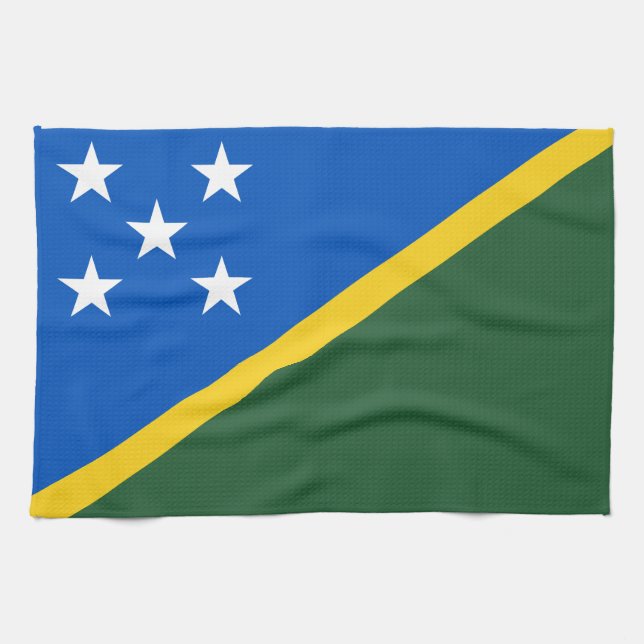 Flagge der Salomonen Geschirrtuch (Horizontal)