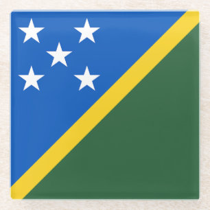 Flagge der Salomonen Glasuntersetzer