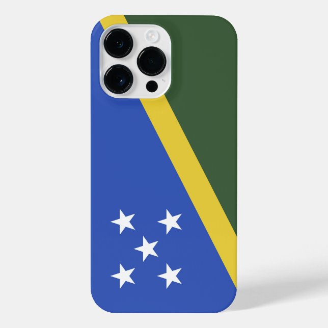 Flagge der Salomonen iPhone 14 Pro Max Hülle (Rückseite)