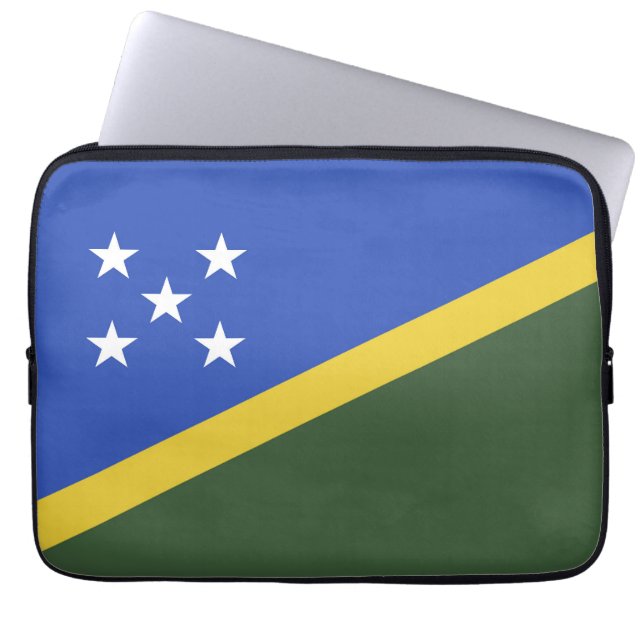 Flagge der Salomonen Laptopschutzhülle (Vorderseite)