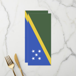 Flagge der Salomonen Menükarte