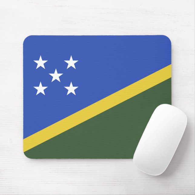 Flagge der Salomonen Mousepad (Mit Mouse)