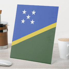 Flagge der Salomonen Sockelschild