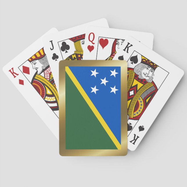 Flagge der Salomonen Spielkarten (Rückseite)