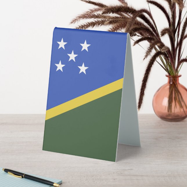 Flagge der Salomonen Tischaufsteller (In Situ (Tisch))