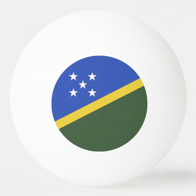 Flagge der Salomonen Tischtennisball (Vorderseite)
