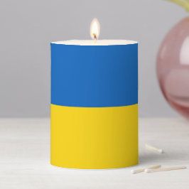 Flagge der Säule Kerze in der Ukraine
