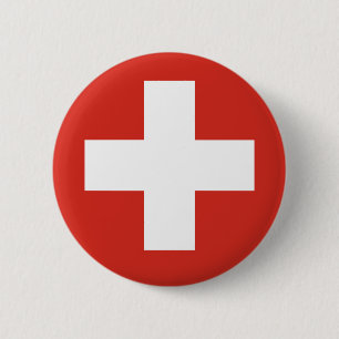 Flagge der Schweiz Button