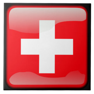 Flagge der Schweiz Fliese