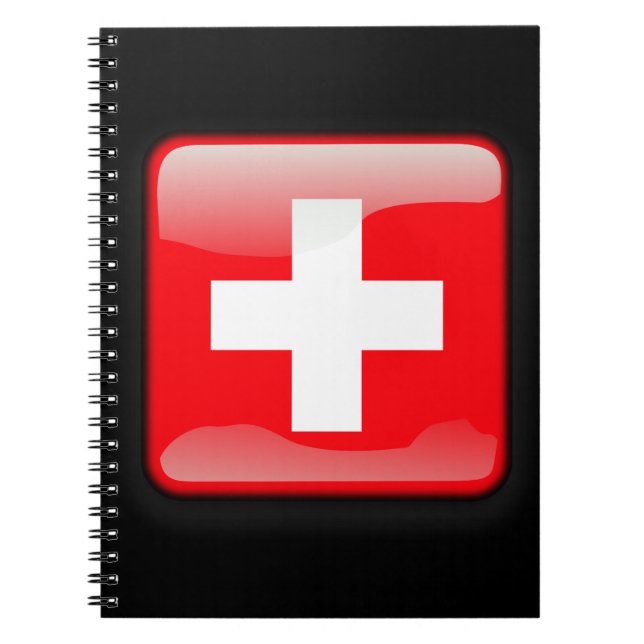 Flagge der Schweiz Notizblock (Vorderseite)