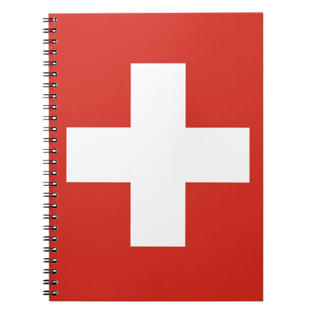 Flagge der Schweiz Notizblock (Vorderseite)