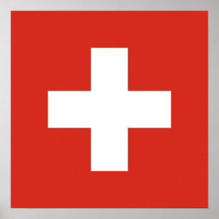 Flagge der Schweiz Poster