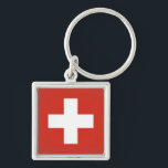 Flagge der Schweiz Schlüsselanhänger<br><div class="desc">Flagge der Schweiz</div>
