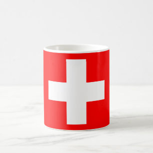 Flagge der Schweiz (Schweizer) Kaffeetasse