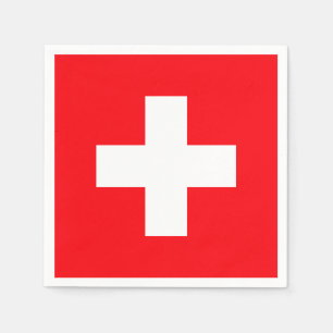 Flagge der Schweiz Serviette