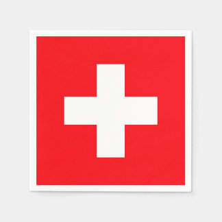 Flagge der Schweiz Serviette