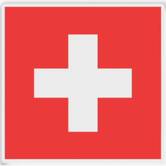 Flagge der Schweizerischen Eidgenossenschaft Aufkleber