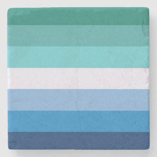 Flagge der schwulen Männer (LGBT-Symbol) (Gay Prid Steinuntersetzer