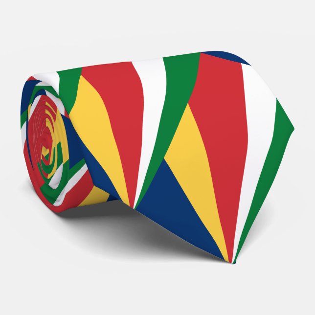 Flagge der Seychellen Krawatte (Gerollt)
