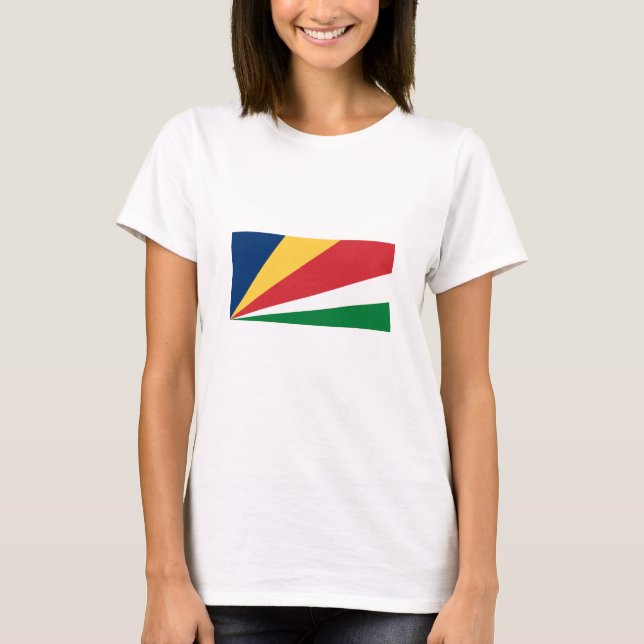 Flagge der Seychellen T-Shirt (Vorderseite)