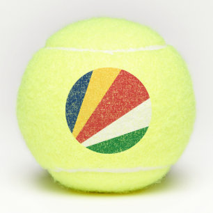 Flagge der Seychellen Tennisbälle