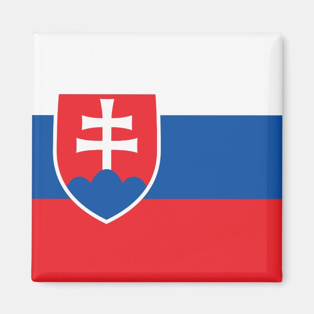 Flagge der Slowakei Magnet (Vorne)