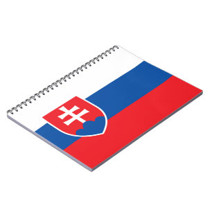 Flagge der Slowakei Notizblock