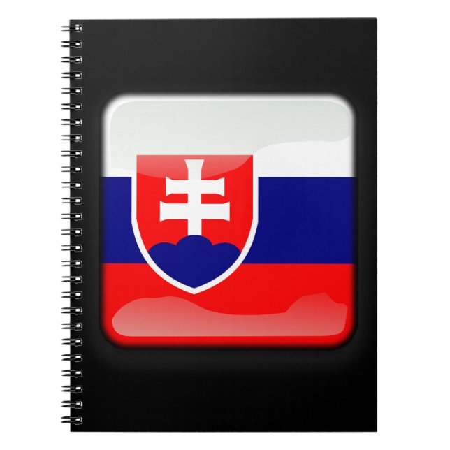 Flagge der Slowakei Notizblock (Vorderseite)