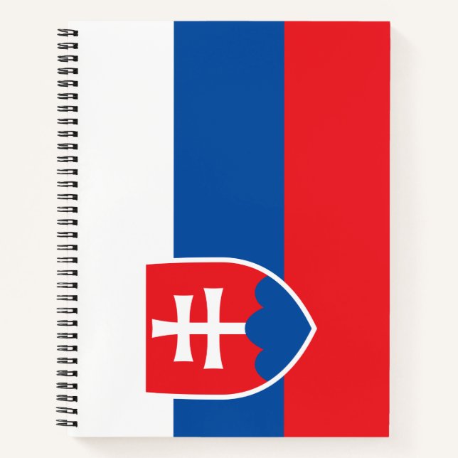 Flagge der Slowakei Notizbuch (Vorderseite)