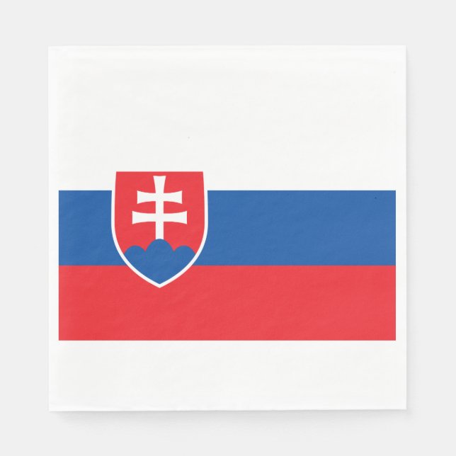 Flagge der Slowakei Serviette (Vorderseite)