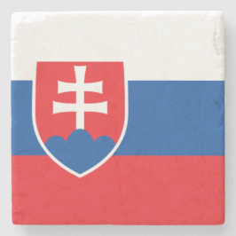 Flagge der Slowakei Steinuntersetzer