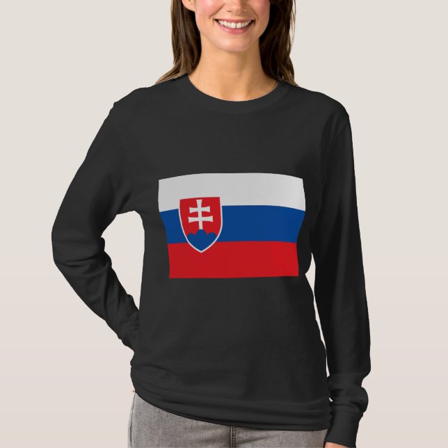 Flagge der Slowakei T-Shirt (Vorderseite)