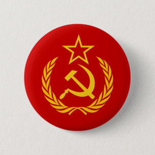 Flagge der Sowjetunion Button