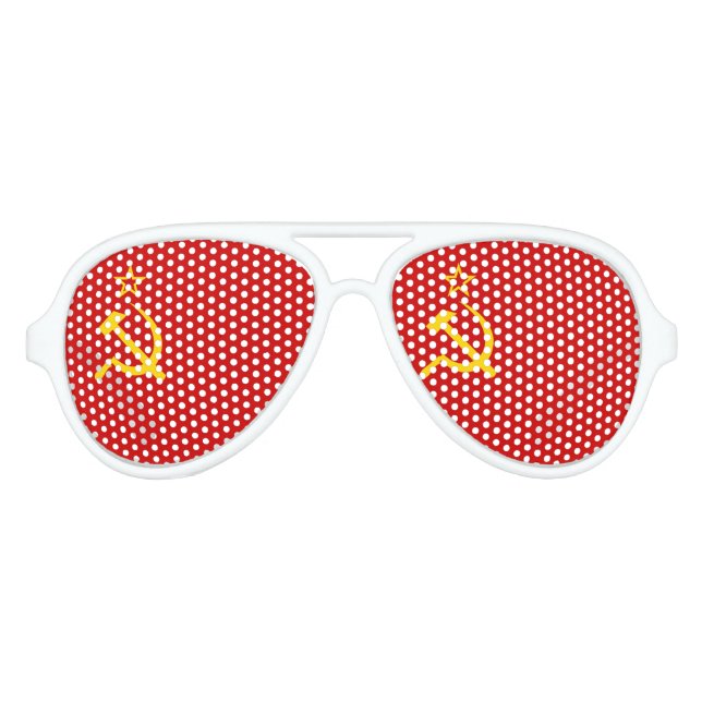 Flagge der Sowjetunion Partybrille (Vorderseite)