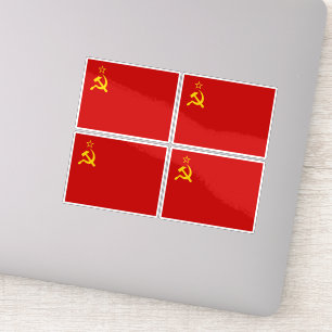 Flagge der Sowjetunion, UdSSR, CCCP, Kommunismus,  Aufkleber