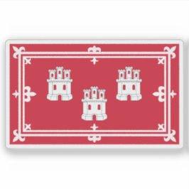 Flagge der Stadt Aberdeen, Schottland Aufkleber