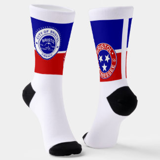 Flagge der Stadt Bristol (Virginia) Socken