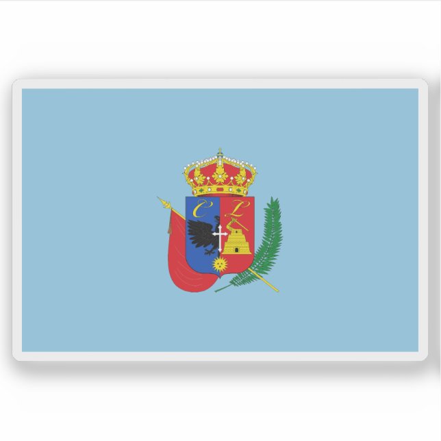 Flagge der Stadt Cajamarca, Peru Aufkleber (Vorderseite)