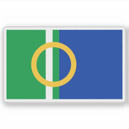 Flagge der Stadt Calne, England Aufkleber